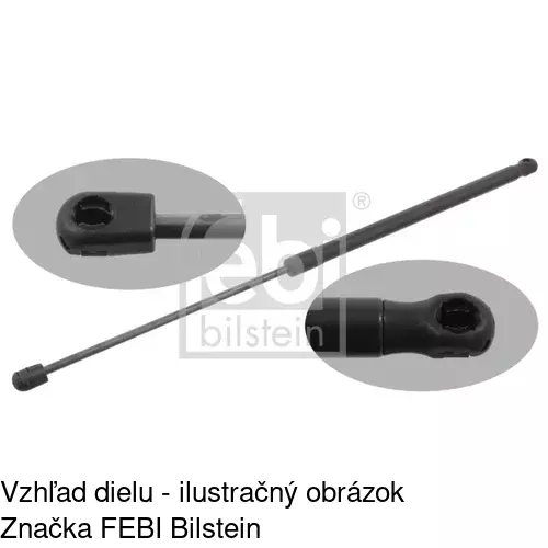 Plynová pružina 9501AB /POLCAR/ - obr. 1