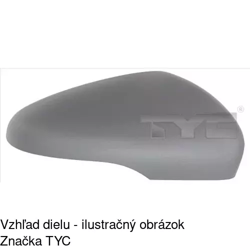 Vonkajšie zrkadlo 9518526E /POLCAR/