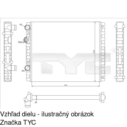 Chladiče vody 952808-1 /POLCAR/