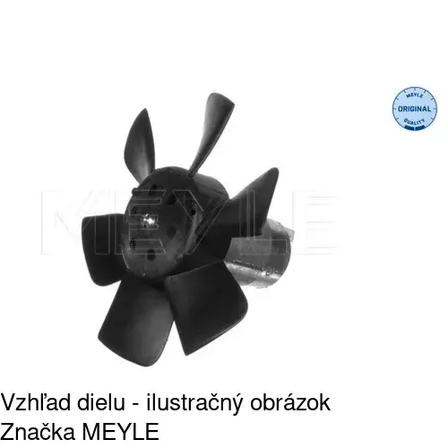 Ventilátor bez krytu / podpery 953423U2 /POLCAR/ - obr. 3