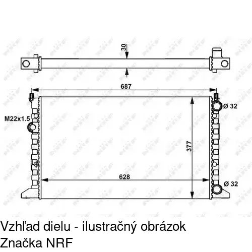 Chladiče vody 954108A3 /POLCAR/ - obr. 1