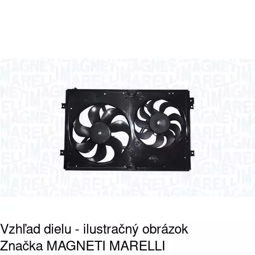 Ventilátor bez krytu / podpery 954123U3 /POLCAR/ - obr. 3