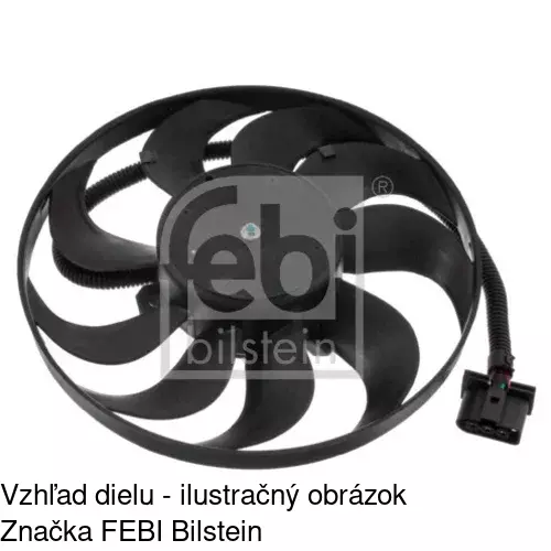 Ventilátor bez krytu / podpery 954123U3 /POLCAR/ - obr. 5
