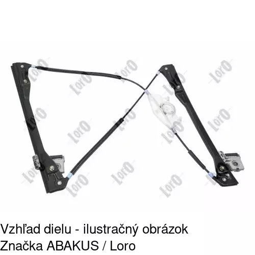 Mechanizmus sťahovania okna elektrický bez motora 9541PSG1 /POLCAR/ - obr. 1
