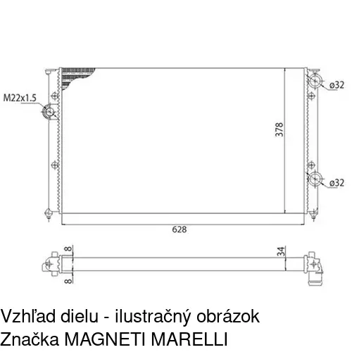 Chladiče vody 954608-7 /POLCAR/ - obr. 3