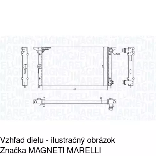 Chladiče vody 955008A2 /POLCAR/ - obr. 1