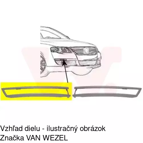 Rámik smerovky 95550718J /POLCAR/ - obr. 1