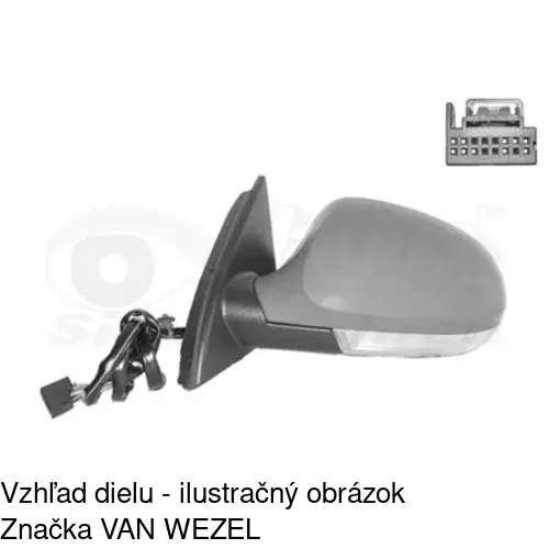 Vonkajšie zrkadlo 9555514M /POLCAR/ - obr. 3