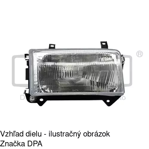 Hlavný reflektor 9566100E /POLCAR/ - obr. 3