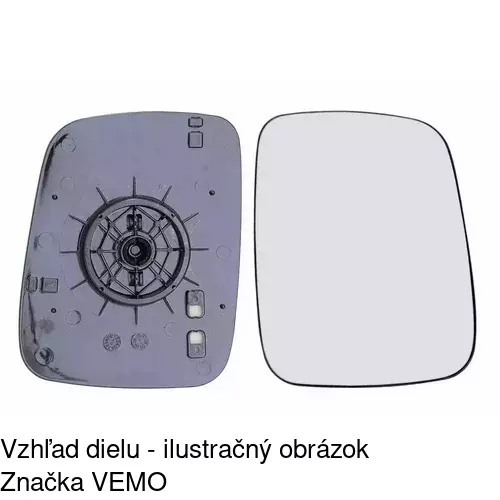 Sklo vonkajšieho zrkadla s držiakom 956655-M /POLCAR/ - obr. 4