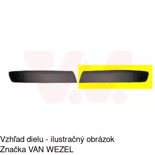 Lišta nárazníka 956807-5 /POLCAR/ - obr. 2