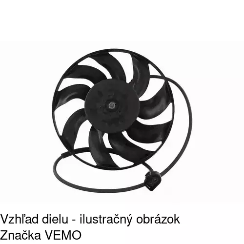 Ventilátor bez krytu / podpery 956823U2 /POLCAR/ - obr. 4