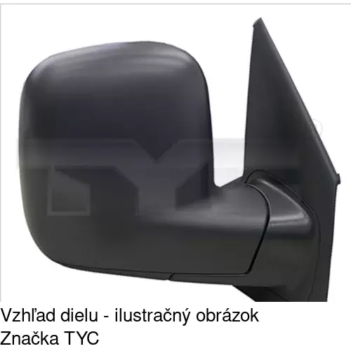 Sklo vonkajšieho zrkadla s držiakom 9568546E /POLCAR/ - obr. 4