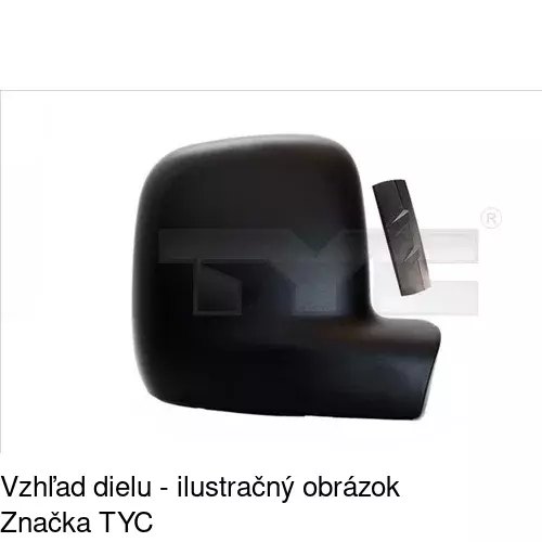 Vonkajšie zrkadlo POLCAR 957552-E