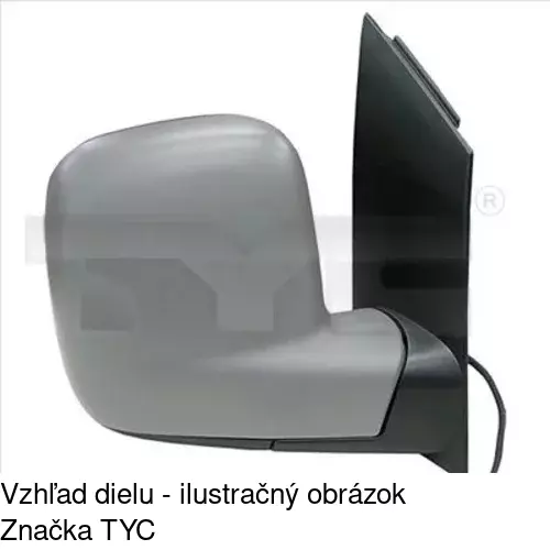 Vonkajšie zrkadlo 9575525E /POLCAR/ - obr. 3