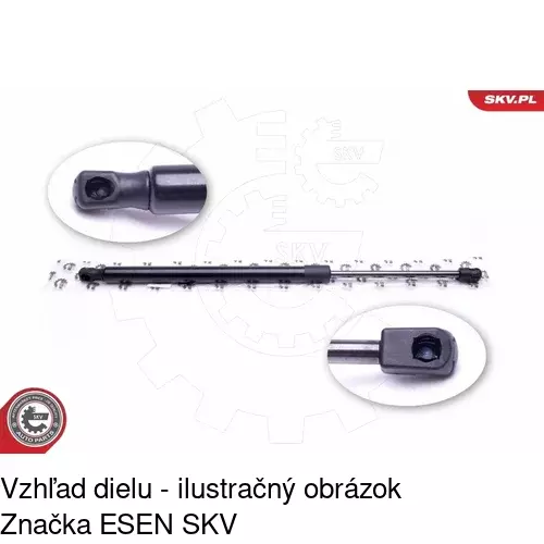 Plynová pružina 9578ABD /POLCAR/ - obr. 3