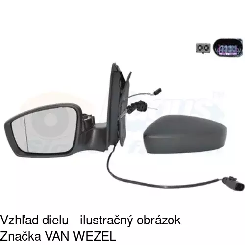 Rám vonkajšieho zrkadla 95A154TE /POLCAR/ - obr. 5