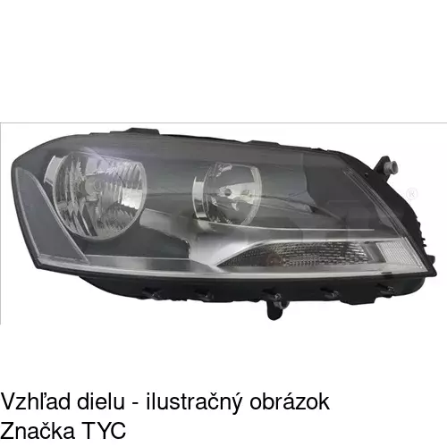 Hlavný reflektor 95D109-V /POLCAR/ - obr. 1