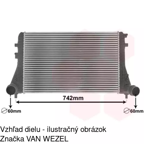 Chladiče vzduchu (Intercoolery) 95D1J8-1 /POLCAR/ - obr. 2