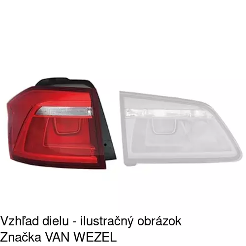 Zadné svetlo 95L187-V /POLCAR/ - obr. 2