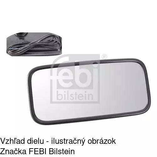 Vonkajšie univerzálne zrkadlo POLCAR 99LU12-E