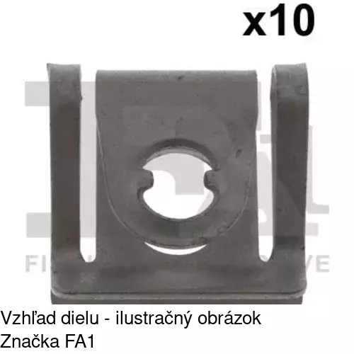 Montážny plech RXC10133 /POLCAR/ - obr. 1
