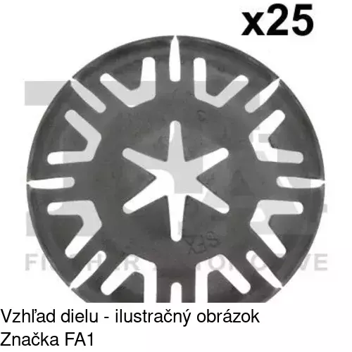 Montážny plech RXC60705 /POLCAR/ - obr. 2