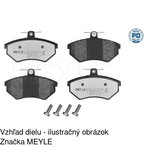 Brzdové dosky POLCAR S70-0004