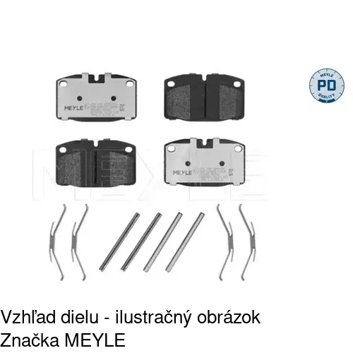 Brzdové dosky POLCAR S70-0016
