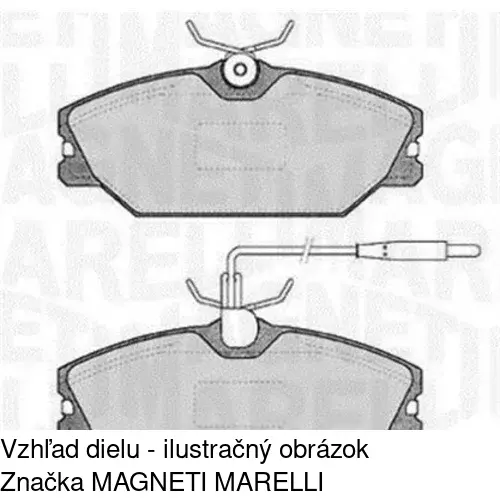 Brzdové dosky S70-0019 /POLCAR/ - obr. 2