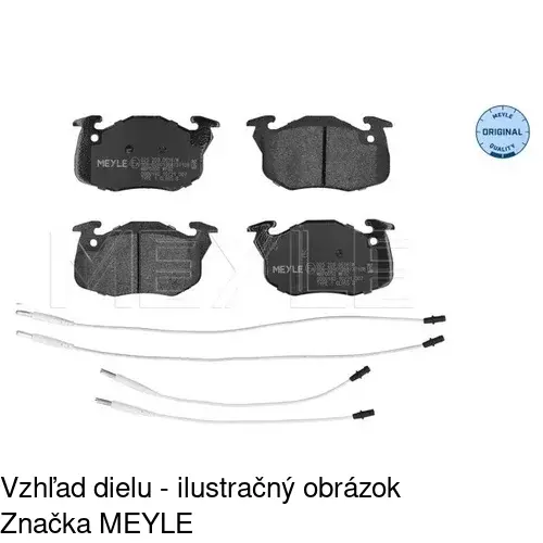 Brzdové dosky S70-0049 /POLCAR/ - obr. 2