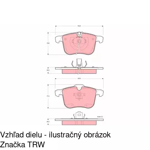 Brzdové dosky POLCAR S70-0128