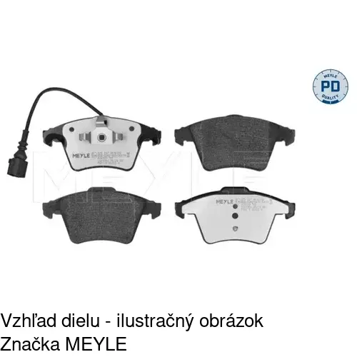Brzdové dosky POLCAR S70-0136
