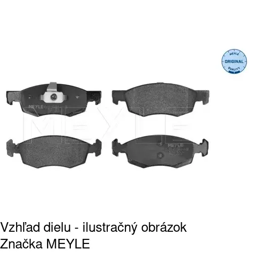 Brzdové dosky POLCAR S70-0146