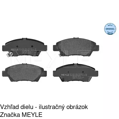 Brzdové dosky POLCAR S70-0151