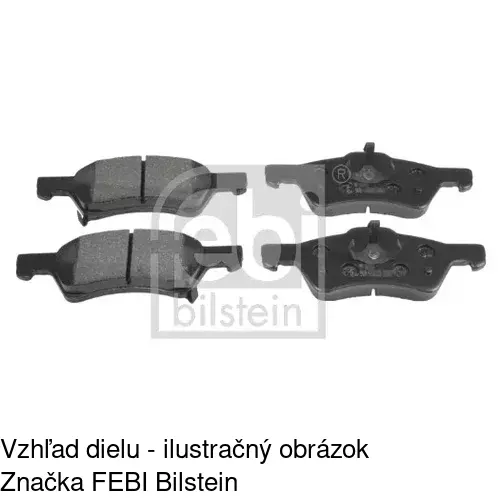 Brzdové dosky S70-0226 /POLCAR/ - obr. 1
