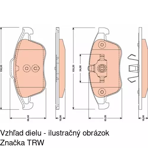 Brzdové dosky POLCAR S70-0285