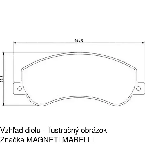 Brzdové dosky POLCAR S70-0297