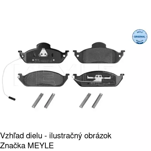 Brzdové dosky S70-0298 /POLCAR/ - obr. 2