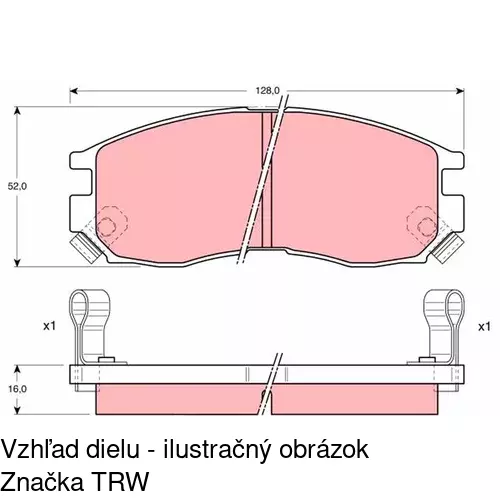 Brzdové dosky POLCAR S70-0309