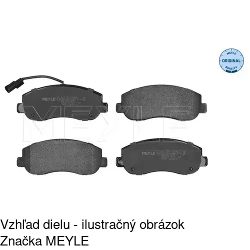Brzdové dosky S70-0387 /POLCAR/ - obr. 2