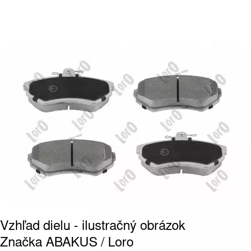 Brzdové dosky S70-0392 /POLCAR/ - obr. 4