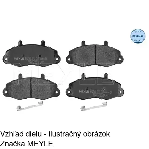 Brzdové dosky S70-0396 /POLCAR/ - obr. 5