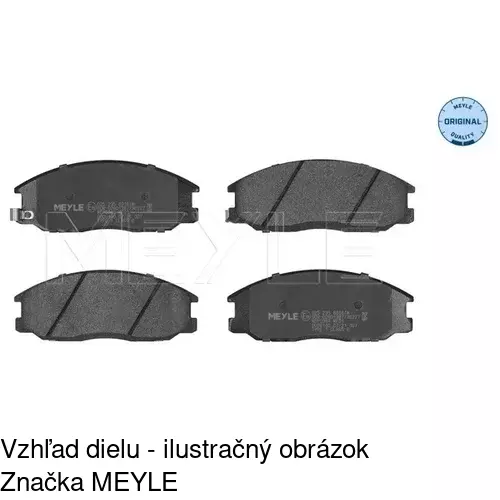 Brzdové dosky S70-0436 /POLCAR/ - obr. 4