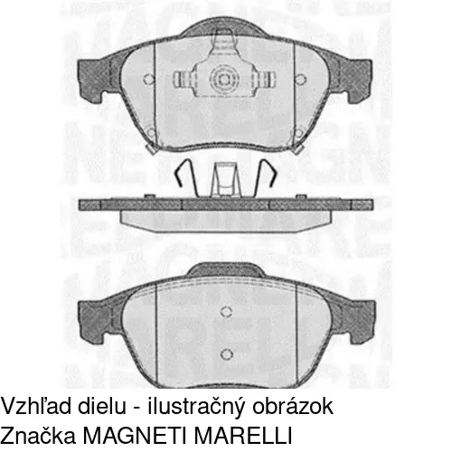 Brzdové dosky S70-0508 /POLCAR/ - obr. 3