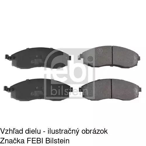 Brzdové dosky S70-0595 /POLCAR/ - obr. 1