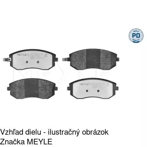 Brzdové dosky S70-0601 /POLCAR/ - obr. 4