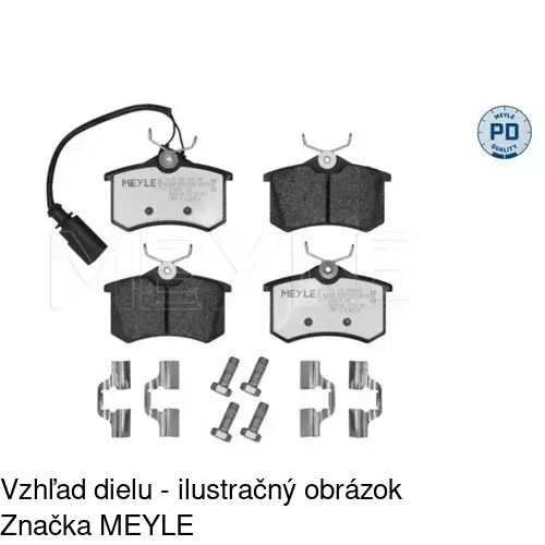 Brzdové dosky POLCAR S70-1003