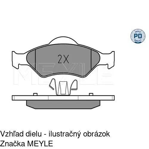 Brzdové dosky S70-1130 /POLCAR/ - obr. 4
