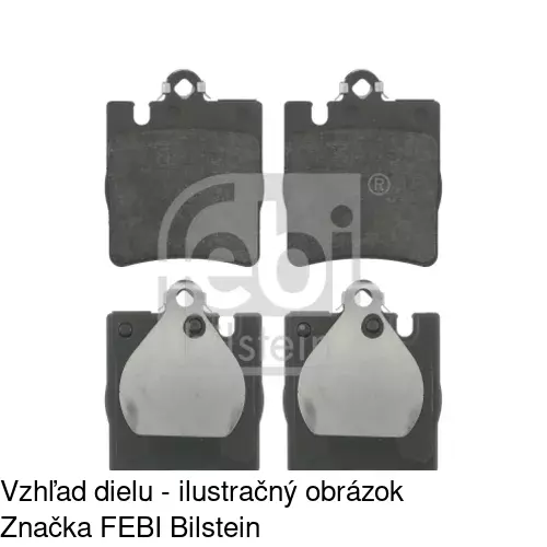 Brzdové dosky S70-1150 /POLCAR/ - obr. 1